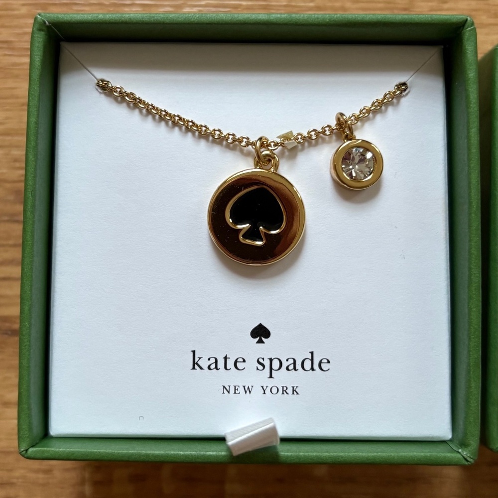NIB Kate Spade Spot the Spade Pendant Necklace